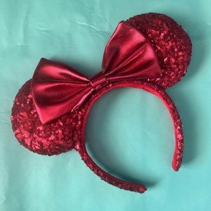 Red Sequin Disney Minnie Mouse Ears